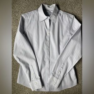 Brooks Brothers Fitted Non-Iron Stretch Cotton Stripe Shirt